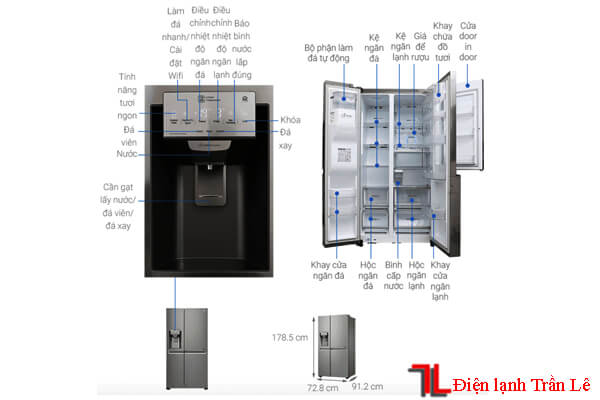 Kích thước tủ lạnh các thương hiệu 19 Kich-thuoc-tu-lanh-cac-thuong-hieu-19