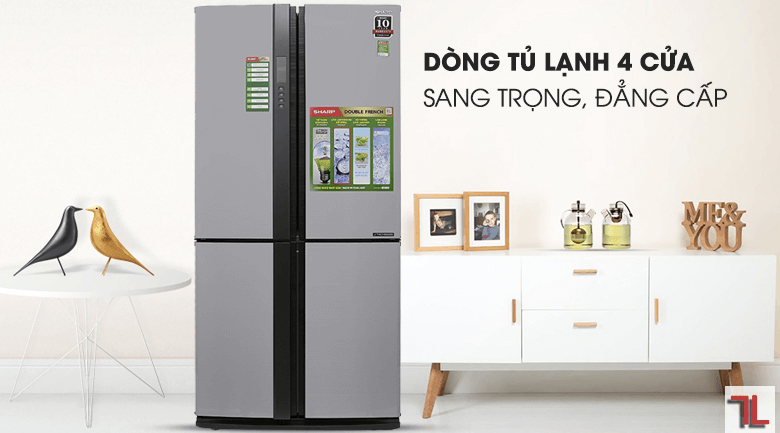 Tủ lạnh 4 cánh Sharp SJ-FX680V-ST