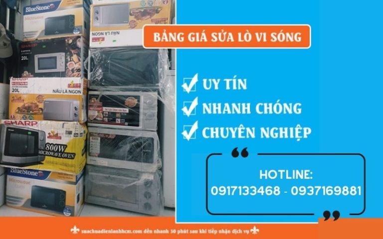 Bảng giá sửa chữa lò vi sóng