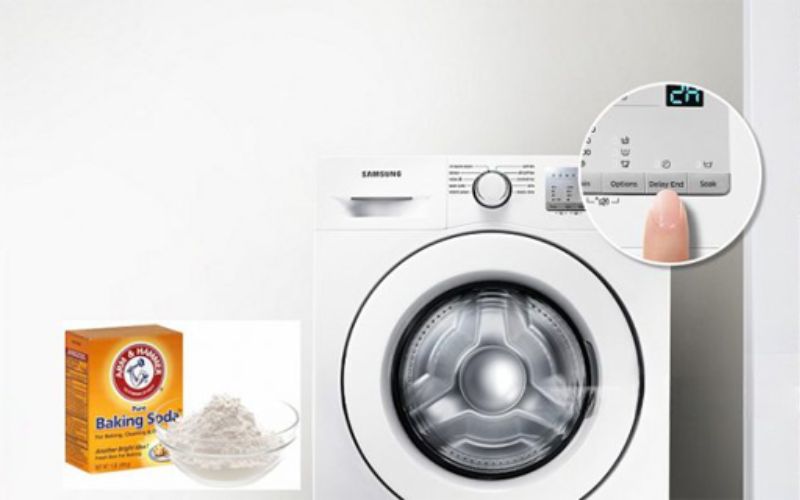 Vệ sinh máy giặt bằng baking soda