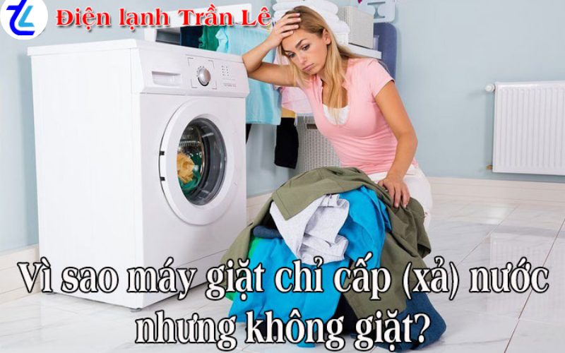Máy giặt chỉ cấp nước nhưng không giặt