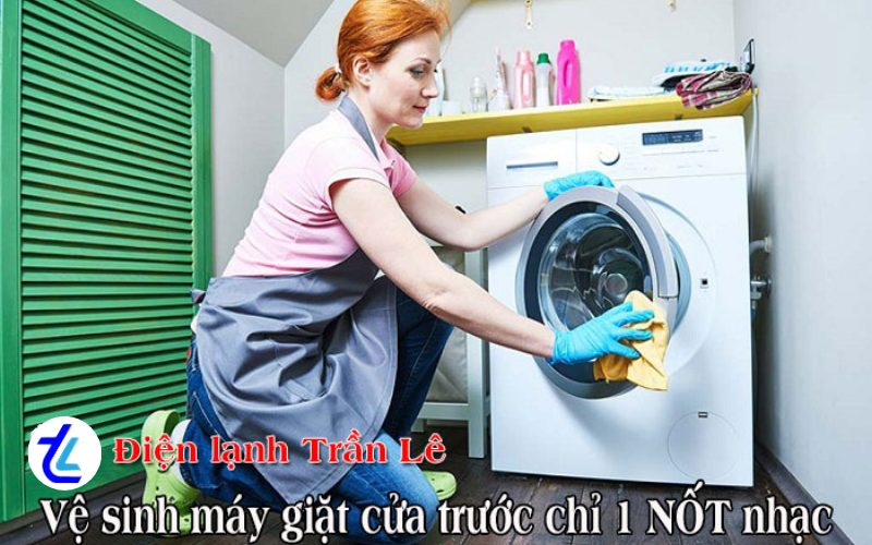Vệ sinh máy giặt cửa trước chỉ 1 NỐT nhạc 1 Vệ sinh máy giặt cửa trước