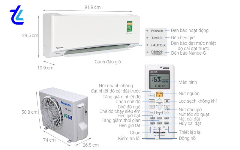 Máy lạnh tiết kiệm điện Panasonic CU/CS-XU9UKH-8