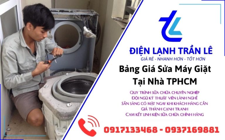 Bảng giá sửa máy giặt