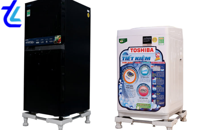 Lắp chân đế máy giặt