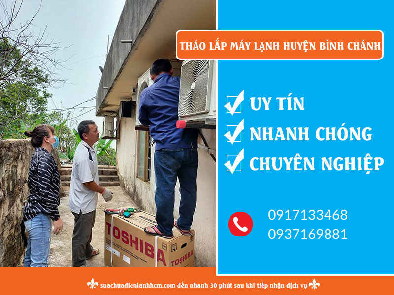 Tháo lắp máy lạnh huyện Bình Chánh