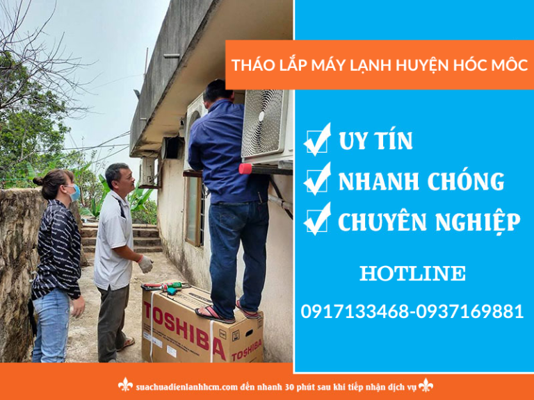 Tháo lắp máy lạnh huyện hóc môn