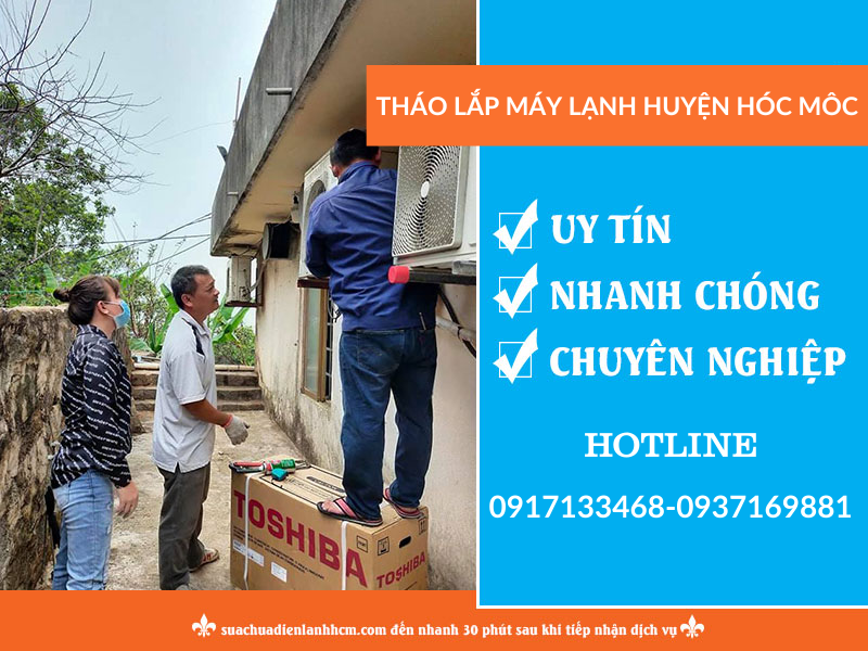 Tháo lắp máy lạnh huyện hóc môn