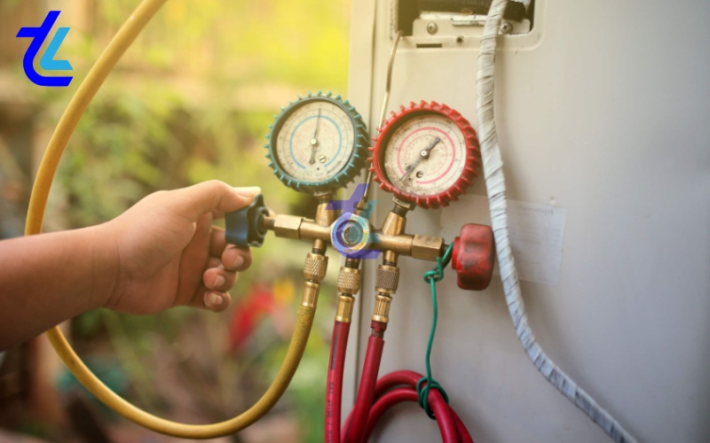 Bơm gas máy lạnh 